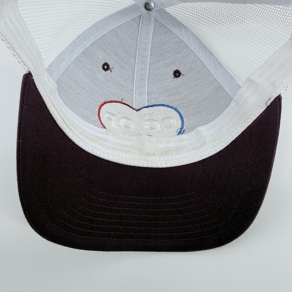 Richardson 112 CO-OP Trucker Hat Mens OSFA Maroon White Texas Producers Mesh Cap - Picture 10 of 11